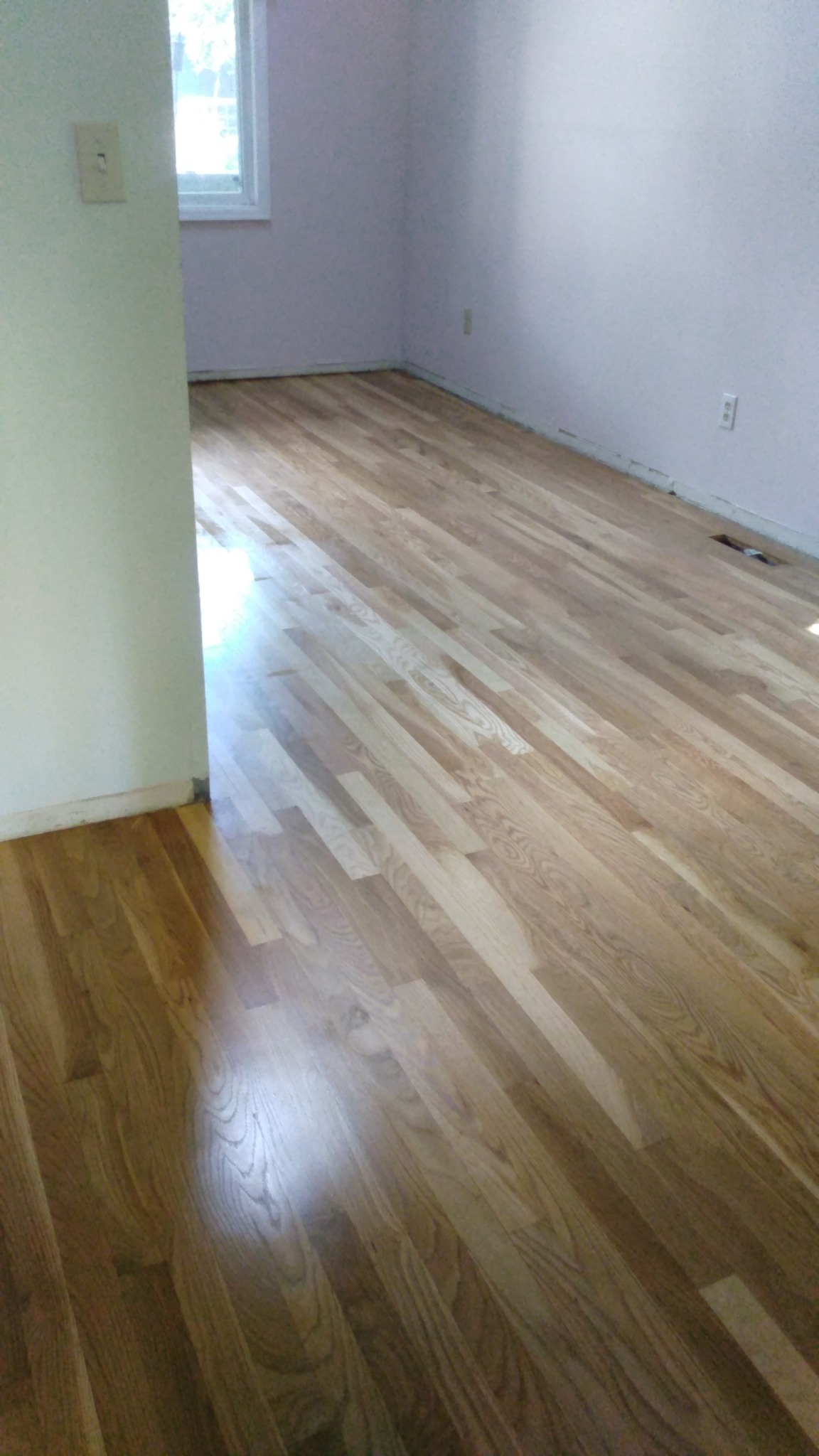Natural hardwood floor